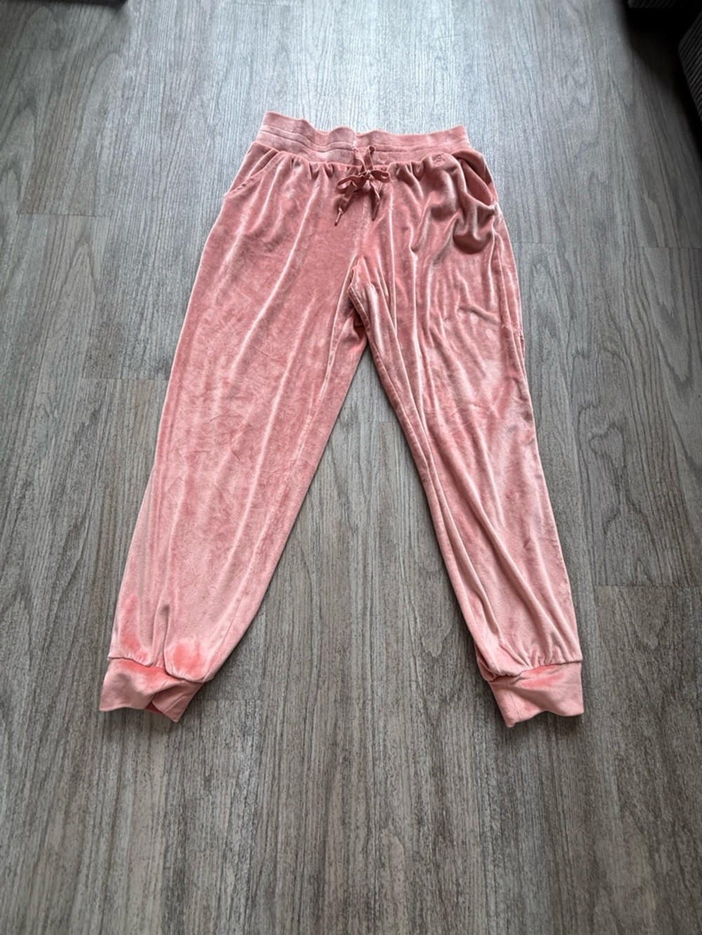 Victoria Secret Women's Soft Velvet Joggers - Dusty Pink